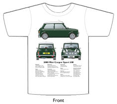 Mini Cooper Sport 2000 (green) T-shirt Front